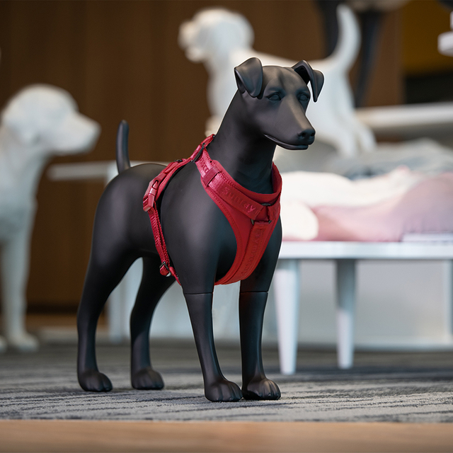 Μανεκέν σκυλιών Sunraymascota Matte Black Fiberglass Smooth Fox Terrier 